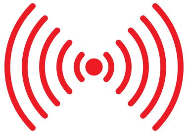 Beyazın üzerine basit ve minimalist vektör simgesi