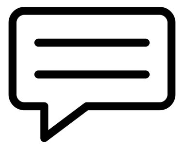 Sohbet simgesi vektör illüstrasyonu