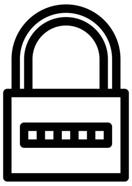 Beyazın üzerine basit ve minimalist vektör simgesi