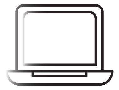 bilgisayar ve fare simgesi. vektör illüstrasyonu