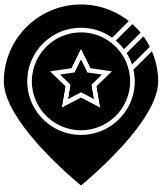 Harita işaretleyici simgesi, vektör illüstrasyonu