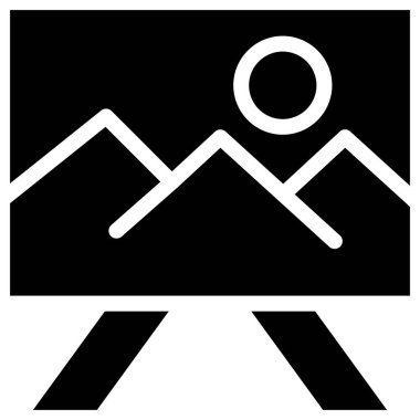 Basit ve minimalist uygulama kullanıcı arayüzü vektör simgesi, kabartma, iş simgesi