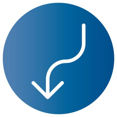 ok vektör simgesi, arayüz konsepti arkaplanı