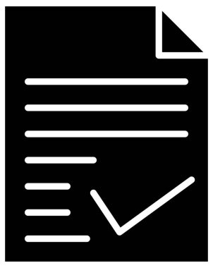 belge sayfa vektör simgesi