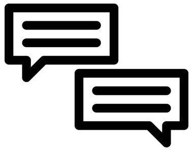 Sohbet simgesi vektör illüstrasyonu