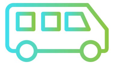 bus aracı vektör simgesi