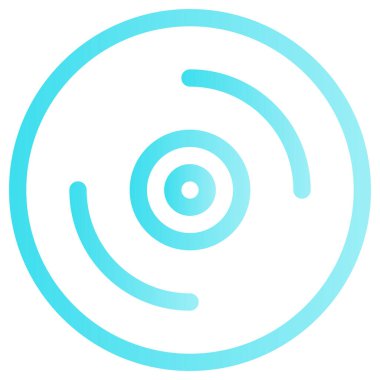 Radar vektör simgesi. iki renkli düz sembol, mavi ve gri renkler, yuvarlak açılar, beyaz