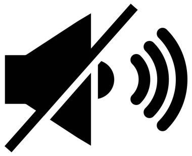 ses düğmesi, basit vektör simgesi