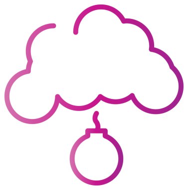 bulut hesaplama simgesi, vektör illüstrasyonu