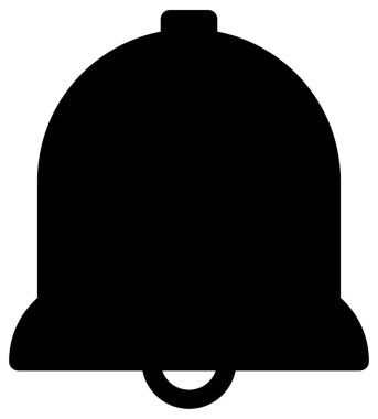 Çanın basit vektör simgesi