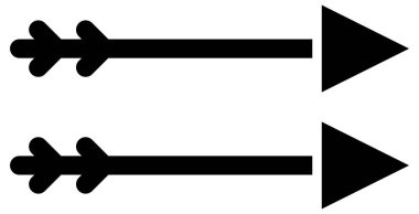 Beyazın üzerine basit ve minimalist vektör simgesi