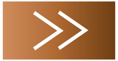 kahverengi renk ok sağ simgesi beyaz arkaplanda izole