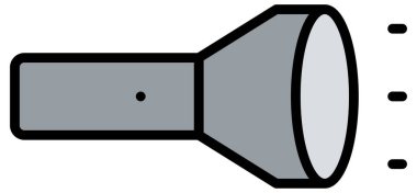 Beyazın üzerinde basit ve minimalist kamp vektör simgesi 