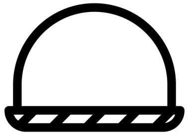 Seo ve inşaat çizgisi simgesinin vektör illüstrasyonu