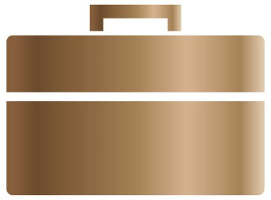 Beyazın üzerine basit ve minimalist vektör simgesi