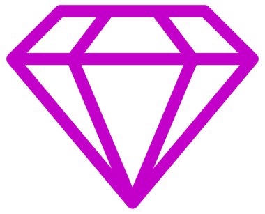 Fazla renkli ilkel düğmelerden kristal simge. vektör biçimi pembe ve mor düz semboller yuvarlak düğme illüstrasyonudur