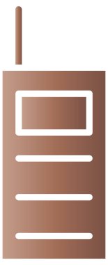 Beyazın üzerine basit ve minimalist vektör simgesi