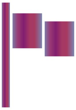 Ülke bayrağının vektör illüstrasyonu