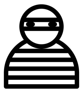 Beyaz arkaplanda avatar vektör simgesi