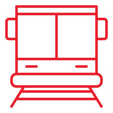 Modern b 'nin vektör çizimi trenin ikonundan yoksun