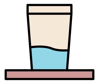 Çizgi film karakteri simgesinin vektör çizimi