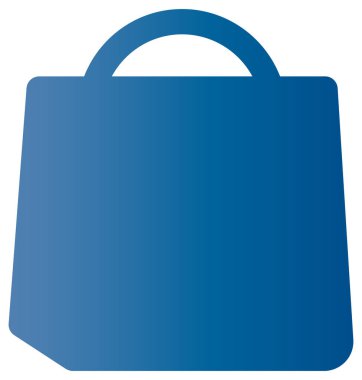 torba simgesi. Vektör biçimi yuvarlak açılı düz ikonik sembol, pembe renk, beyaz arkaplan.