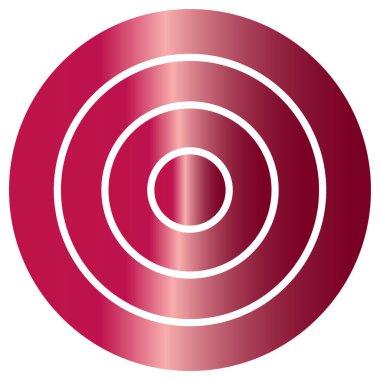 Hedefin basit ve minimalist vektör simgesi