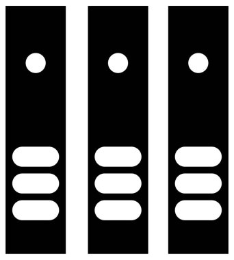 Dolapların basit ve minimalist vektör simgesi