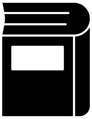 Beyazın üzerine basit ve minimalist vektör simgesi