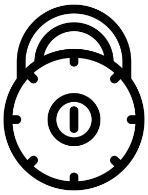 Beyazın üzerine basit ve minimalist vektör simgesi