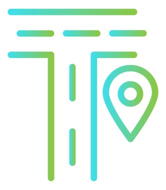 harita işaretleyici düz vektör simgesi