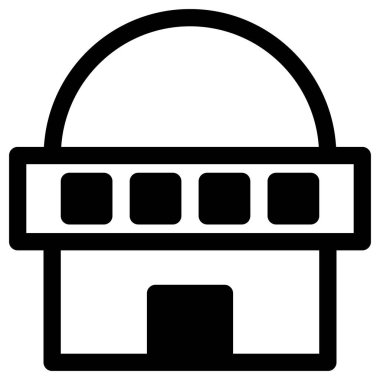 Beyazın üzerine basit ve minimalist vektör simgesi