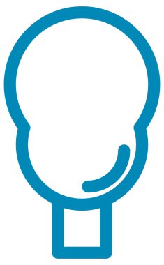 vektör simgesini destekle. biçim doğrusal düz bicolor sembolü, mavi ve gri renkler, yuvarlak açılar, beyaz