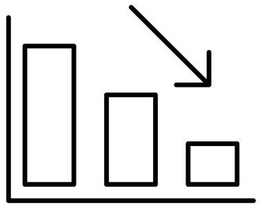 grafik çizgisi vektör simgesi