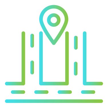 gps navigasyon vektör simgesi