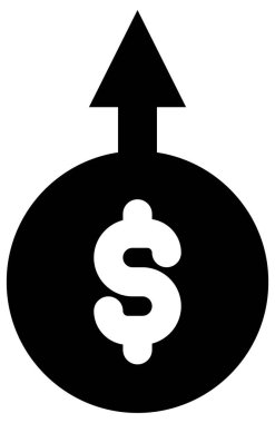 Dolar simgesi vektör illüstrasyonu 