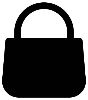 Çantanın basit vektör simgesi