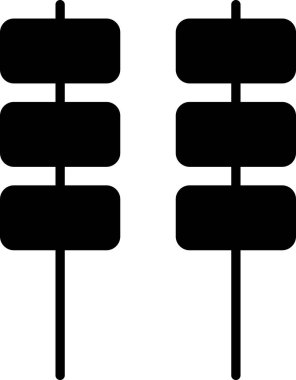 Beyaz arkaplanda siyah ve beyaz yol işaretleri