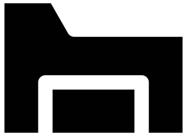 İş simgesinin vektör illüstrasyonu