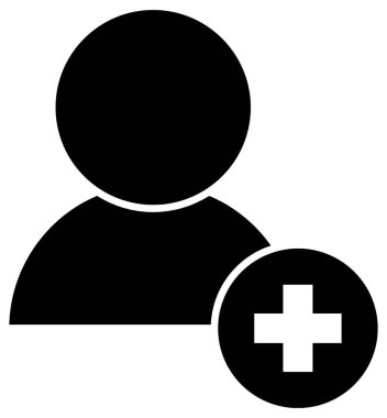 insan avatar vektör simgesi. 