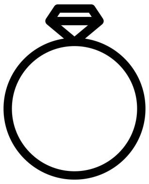 beyaz arkaplanda halka vektör simgesi