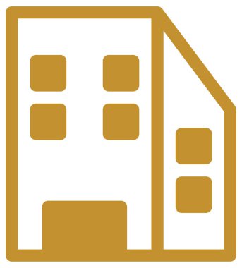 Evin basit vektör simgesi