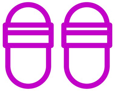 pembe ve mor renk vektörü simgesi