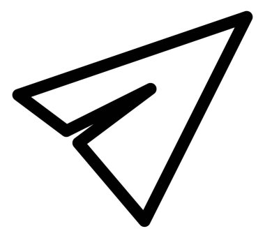 Navigasyon işaretleyici çizgi vektör simgesi.