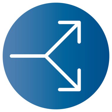 ok vektör simgesi, arayüz konsepti arkaplanı