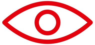 İnsan gözünün basit vektör simgesi