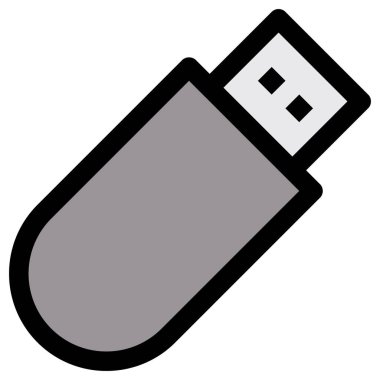 usb kart vektör simgesi