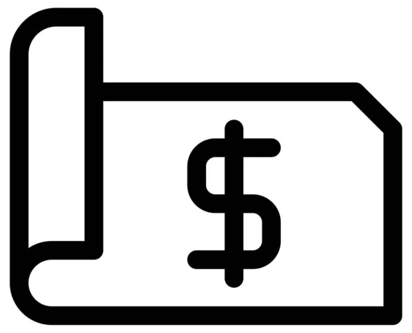 Moeda Dólar Ícone Vetor Ilustração Fundo — Vetor de Stock