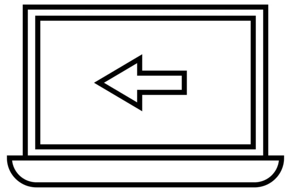 Icône Vectorielle Ligne Conception Web — Image vectorielle