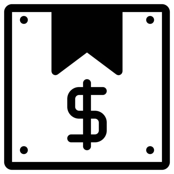 Währung Dollar Symbol Vektor Illustration Hintergrund — Stockvektor